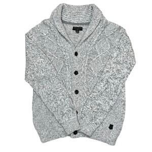 Womens Gray Knit Cardigan Sweater Trash Nouveau Size L